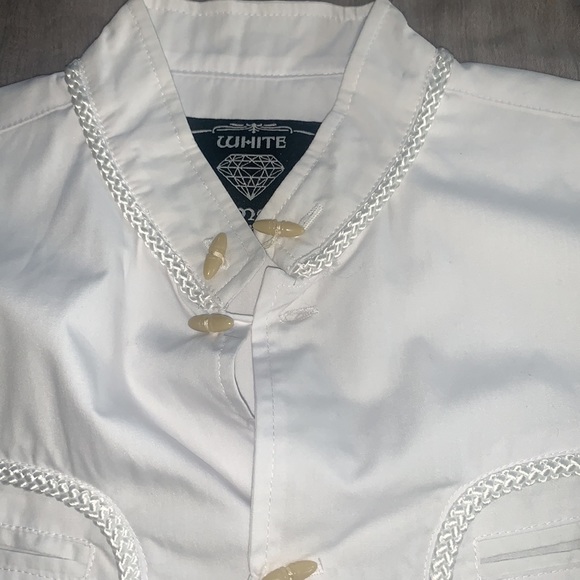 White Western Button Up - Picture 3 of 6